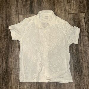 Denim & Flower Ricky Singh casual button down shirt sz L